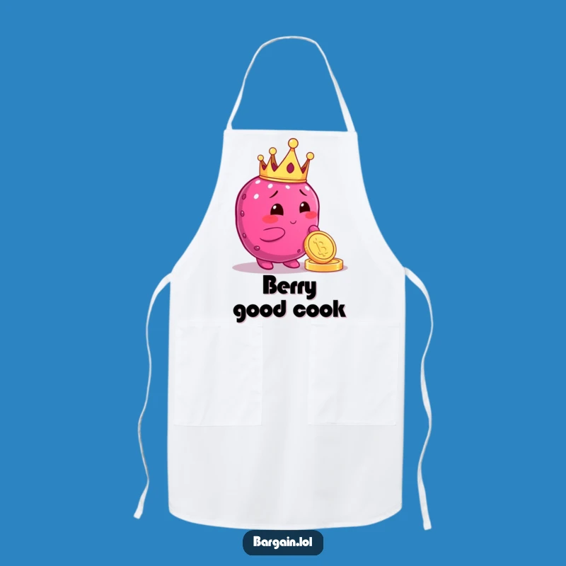 Funny Berry King Apron: Crowned Berry Chef, Perfect Funny Gift for Royal Cooks