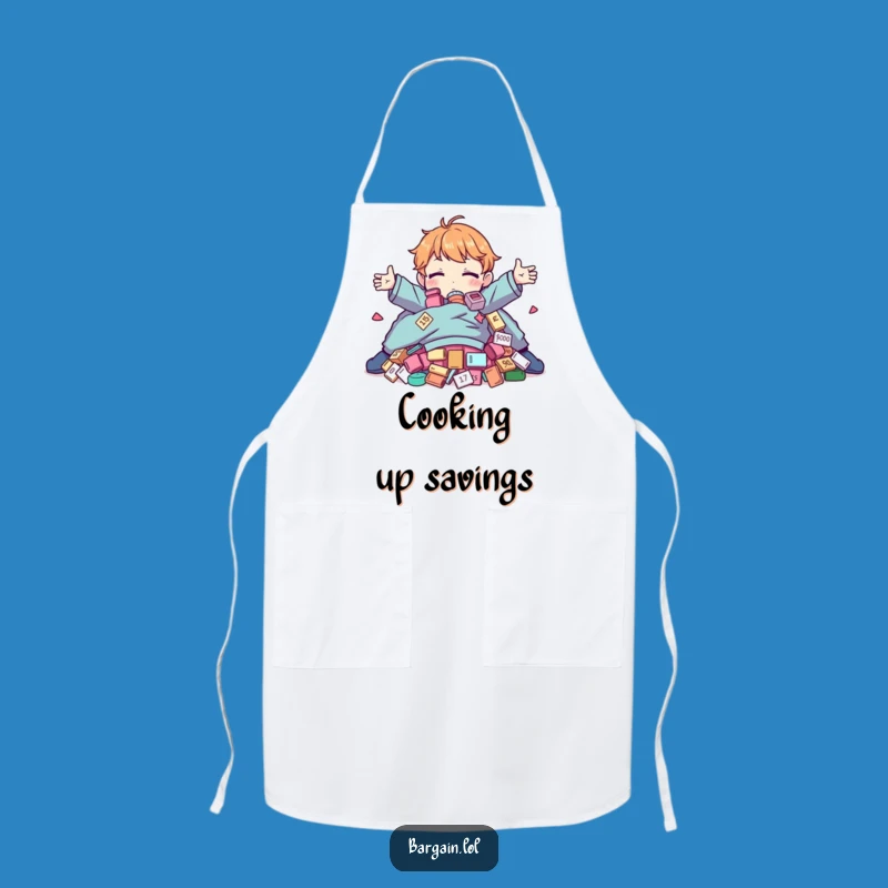Funny Discount Clothing Chef Apron - Absurd Bargain Hunter Kitchen Gift