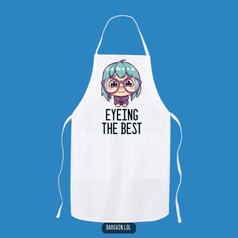 Funny Cheap Deal Chef Apron - Quirky Glasses Bargain Kitchen Gift