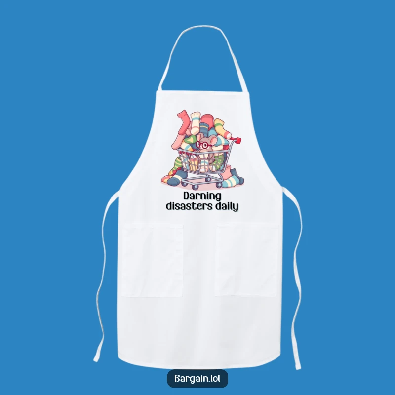 Funny Sock Mouse Apron: Laundry Day Hero, Perfect Kitchen Gift