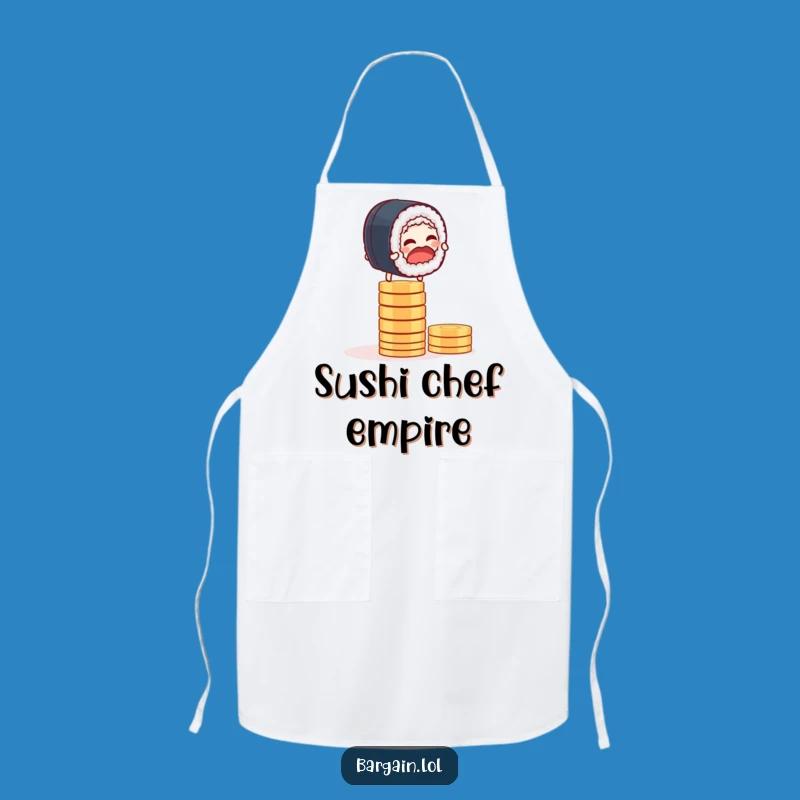 Funny Sushi Balance Apron: Cook with Humor and Precision