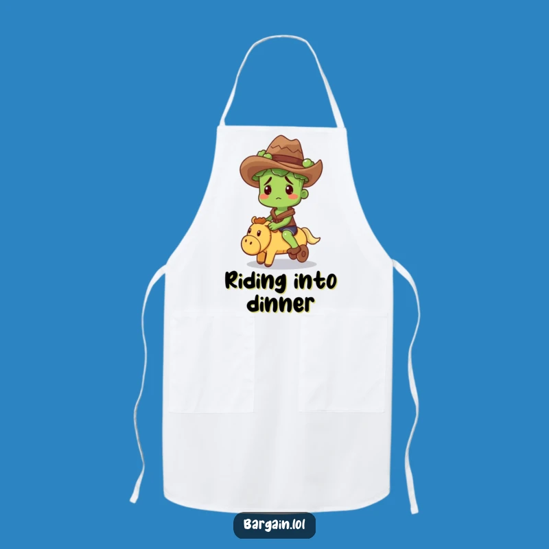 Funny Broccoli Cowboy Apron: Cook Up Laughs in the Kitchen