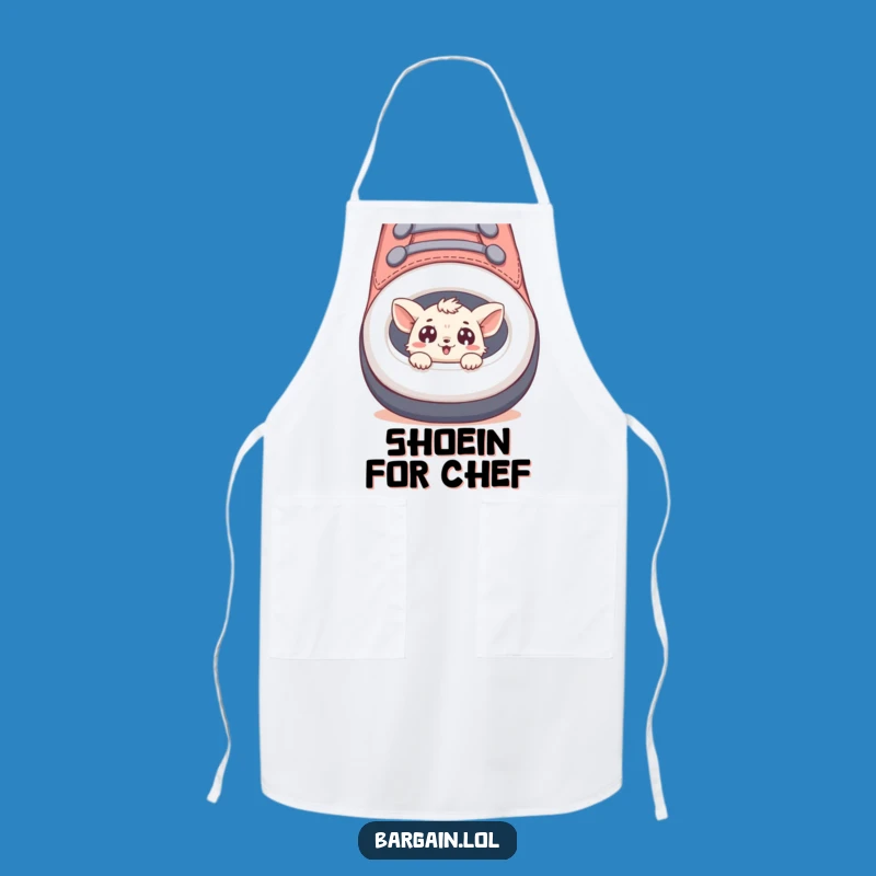 Funny Creature Shoe Peek Apron - Cook Up Laughs in the Kitchen!
