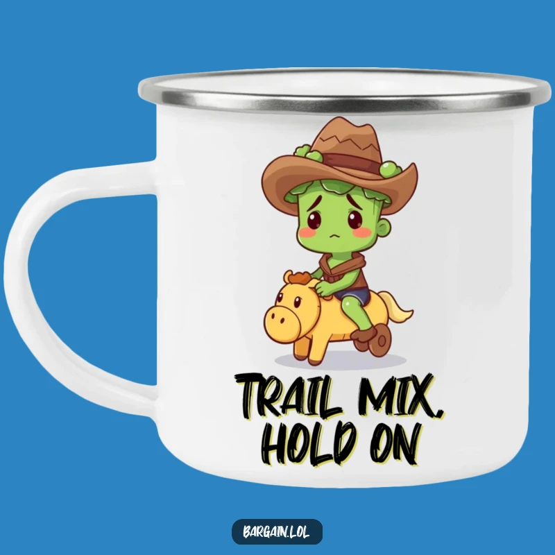 Funny Broccoli Cowboy Camping Mug: Adventure Fuel with a Laugh
