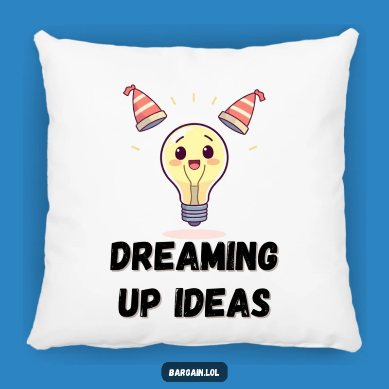 Funny Surprised Lightbulb Juggling Hats Pillow: Comfort and Comedy, Great Funny Gift