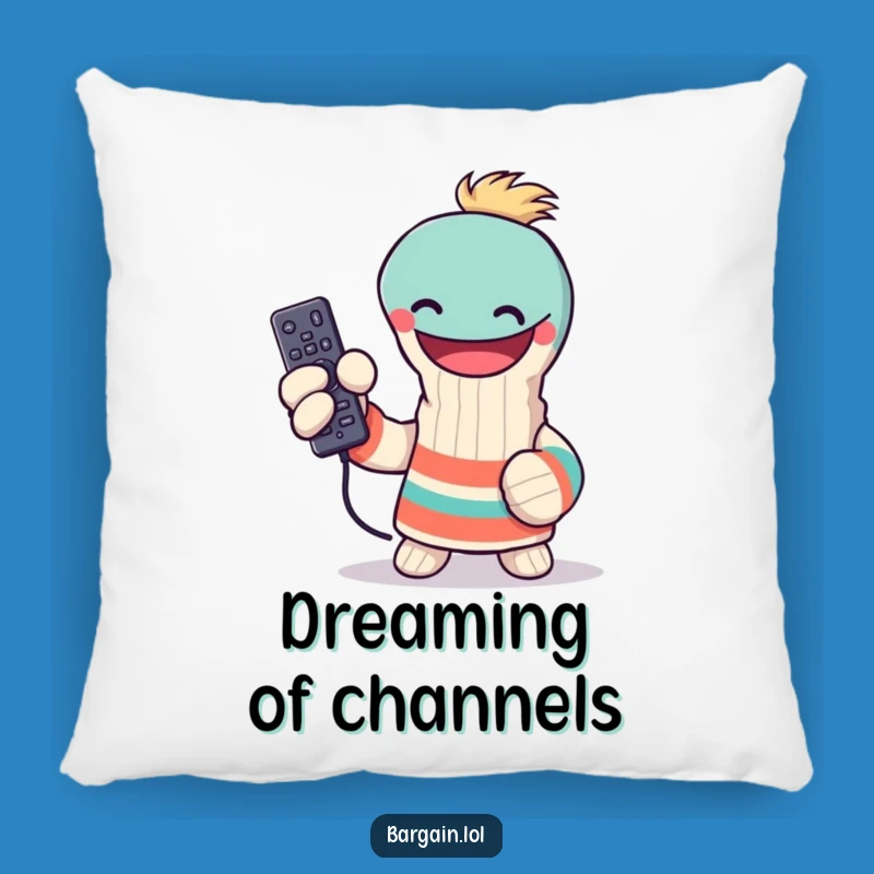 Funny Sock Puppet Remote Control Pillow: Snuggle Up with Humor, Ideal Funny Gift