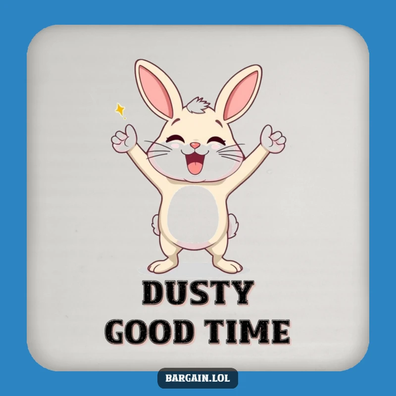 Funny Dust Bunny Coasters: Protect Surfaces with This Hilarious Dancing Character's Flair!