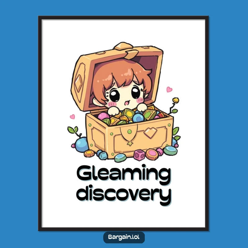 Funny Treasure Surprise Poster: Decorate with Wonder! Hilarious Discovery Art!