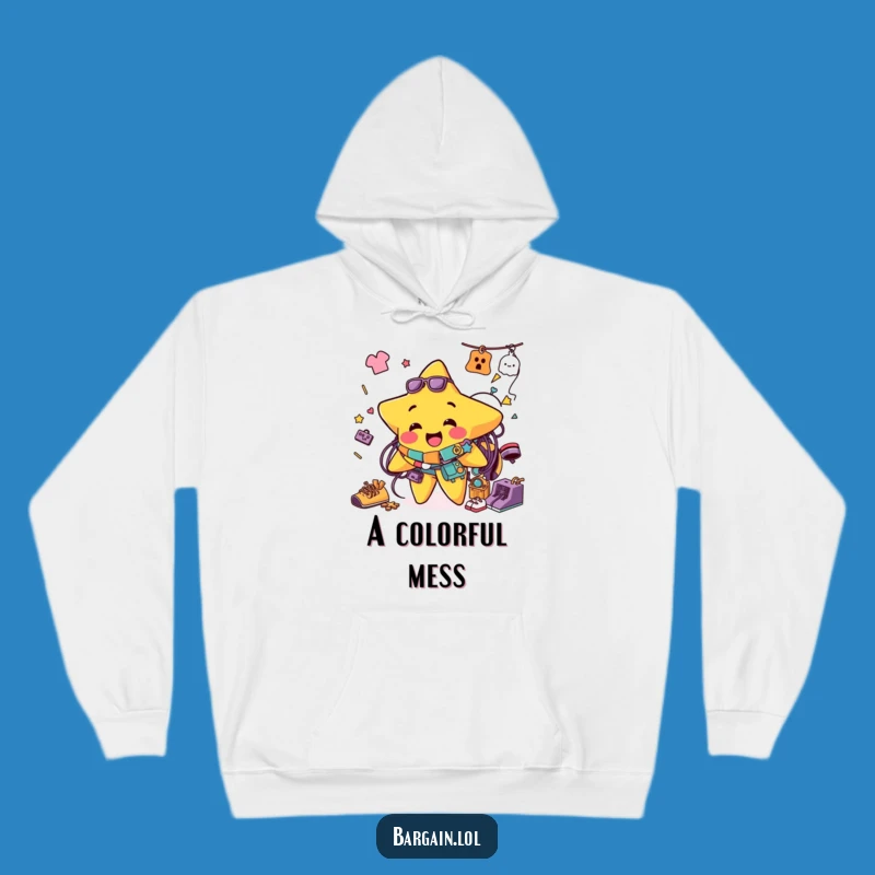 Cozy Funny Star Thrift Find Hoodie: Warm & Humorous Winter Wear