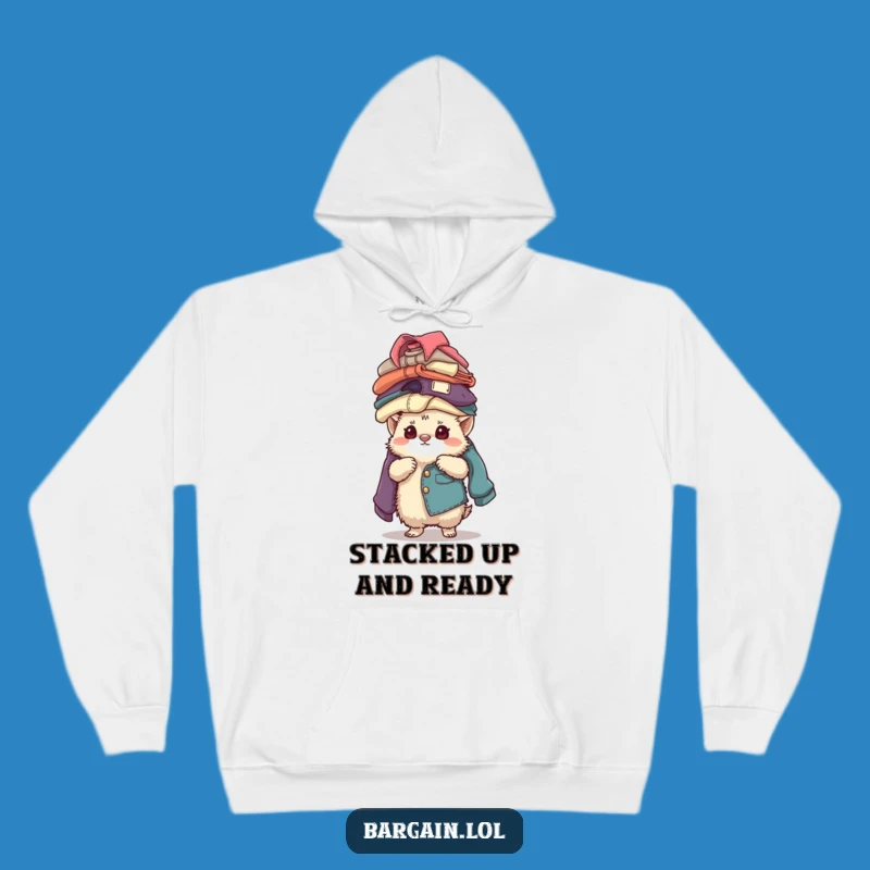 Cozy Funny Creature Balancing Hoodie: Vintage Style Humor Gift