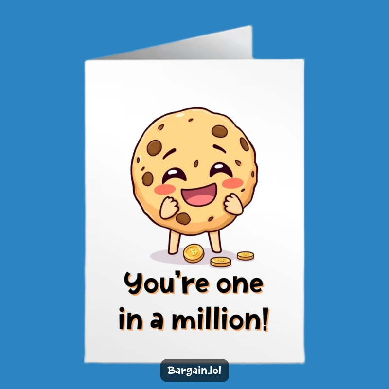 Free Printable Congrats Card: Cookie Found Treasure Cheers Downloadable Gift