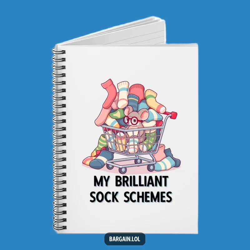 Funny Sock Mouse Notebook: Laundry Notes, Perfect Gift For Organizers