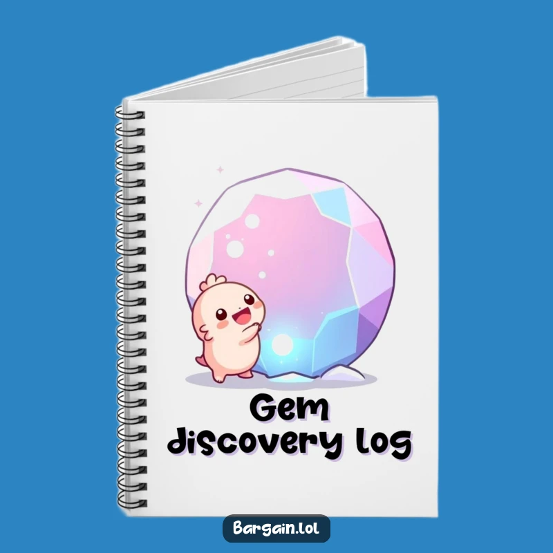Funny Gem Discovery Notebook: Tiny Creature's Joyful Find, Creative Humor Gift