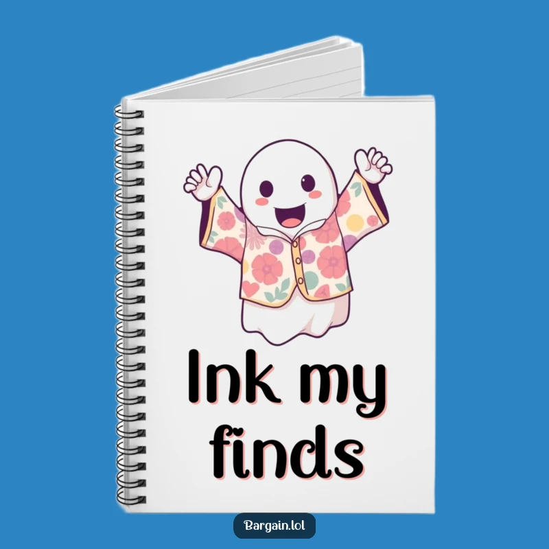 Funny Kawaii Ghost Notebook: Spooky Vintage Journal Gift