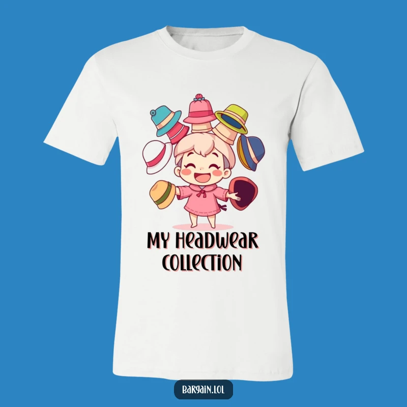 Funny Juggling Hats T-Shirt - Character Grin, Colorful Fun, Funny Gift