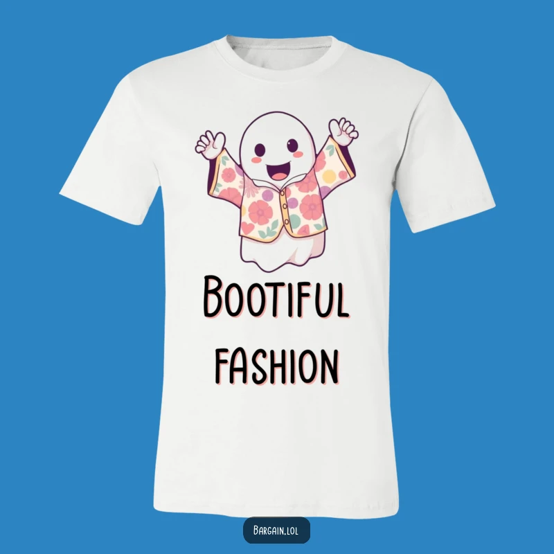 Funny Kawaii Ghost Vintage Tee: Spooky Cute Fashion Statement Shirt Gift