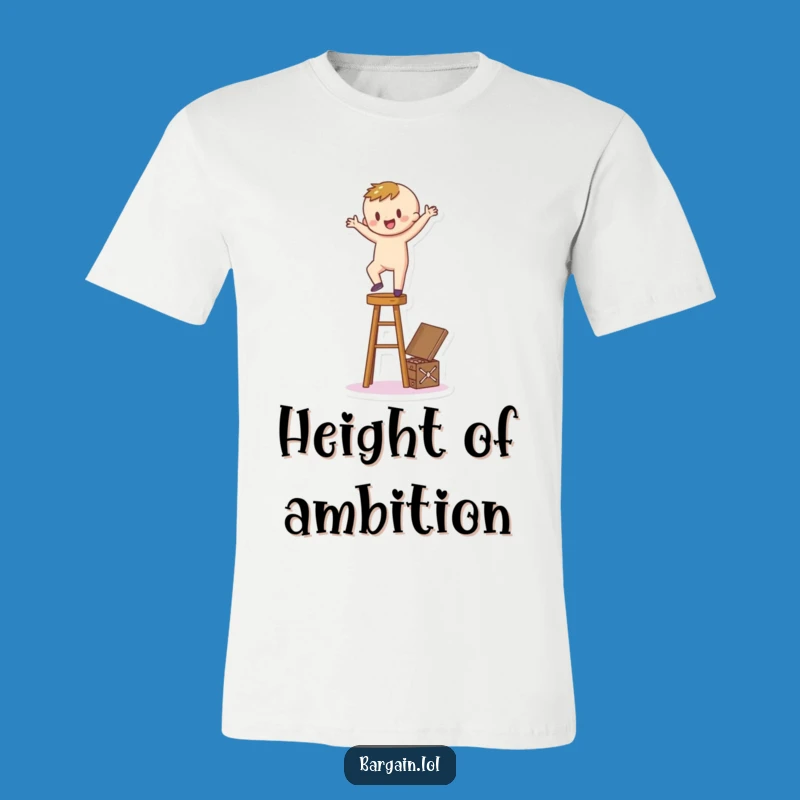 Funny Treasure Seeker Tee: Wear Your Ambition with This Cartoony Figure's Quest!