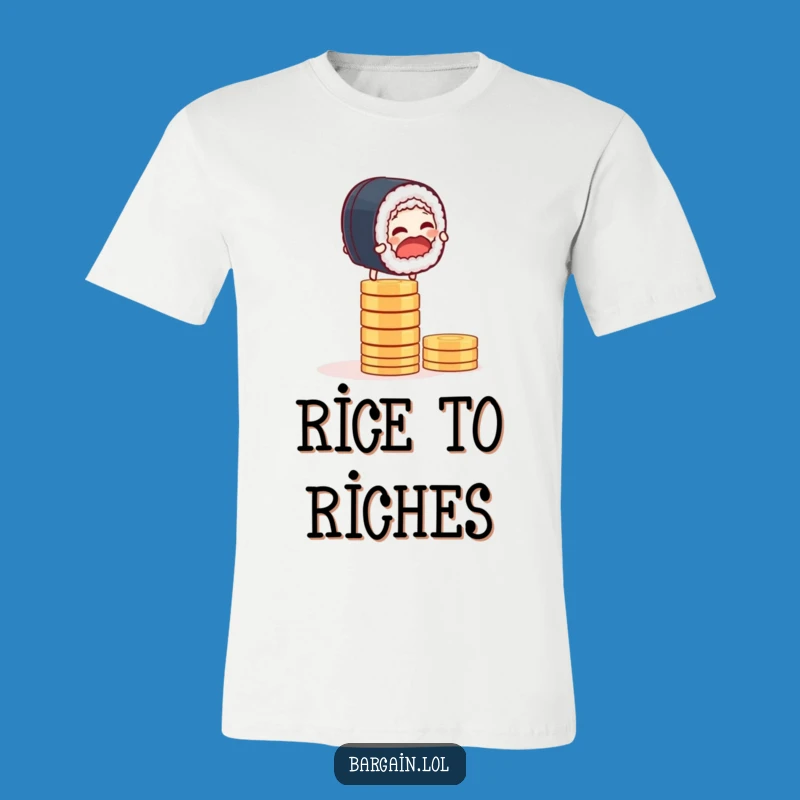 Funny Sushi Balance T-Shirt: Hilarious Apparel for Risk-Takers