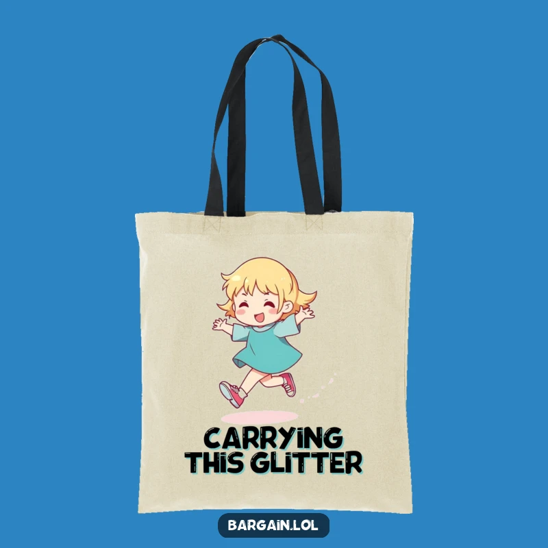 Funny Glitter Shoes Tote Bag: Carry Your Essentials with Sparkle and Laughs